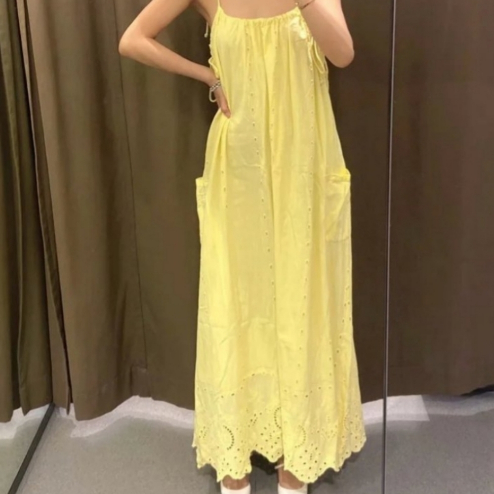 Zara Yellow Maxi Dress